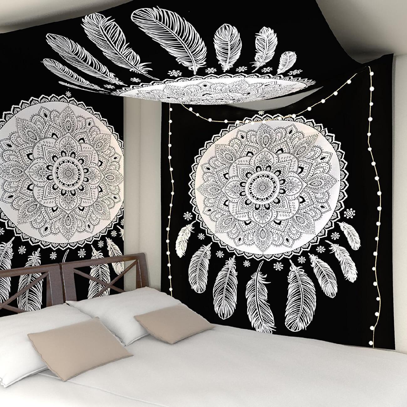 Lotus Mandala Catcher Tapestry