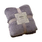 Pure Color Mesh Pineapple Grid Coral Fleece Blanket