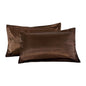 Pure color silk single pillow case