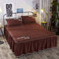 Beauty bed cover brushed bed skirt