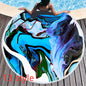 Round Printed Beach Towel Microfiber Bath Towel