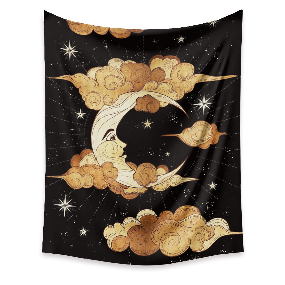 Moon Tapestry Home Decor Background Cloth Wall Hanging Tapestry