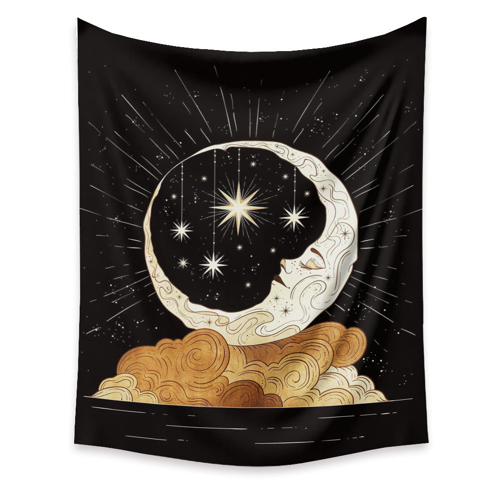 Moon Tapestry Home Decor Background Cloth Wall Hanging Tapestry
