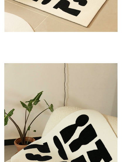 Classic Retro Geometric Small Apartment Bedroom Bedside Blanket