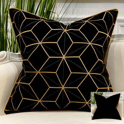 Embroidered Throw Pillow for Modern Light Luxury Sofa