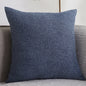 Plain Cotton Linen Sofa Cushion Thickened Square Pillow