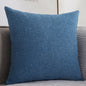 Plain Cotton Linen Sofa Cushion Thickened Square Pillow