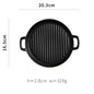 Binaural Baking Tray Pizza Tray Round Dish Plate Dish Creative Oven Ceramic Net Celebrity Tableware Microwave Flat Plate