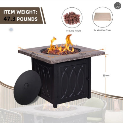 Propane Outdoor Fire Pit Table