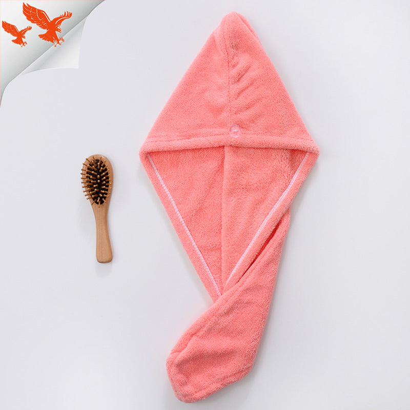 Water-absorbing And Quick-drying Superfine Fiber Coral Fleece Hair Dryer Cap