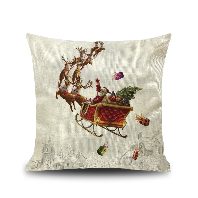 Cartoon christmas pillow pillow