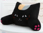Cat pillow cushion bed back cushion cute waist cushion office sofa pillow lumbar cushion car pillow