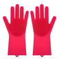 Silicone Heat-resistant Cleaning Brush Scrubbing Gloves