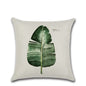 Plain and elegant flax leaf pillow