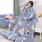 Winter Lazy Quilt with Sleeves
