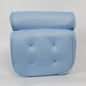 6 suction cups bath pillow 3D net bathtub pillow
