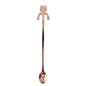 Cross-border 304 Stainless Steel Spoon Cartoon Cat Handle Hanging Coffee Spoon