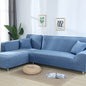 Tight Wrap Sofa Cover Elastic 2 Pieces Sofa Cover with L Style Piece Corner Sofa
