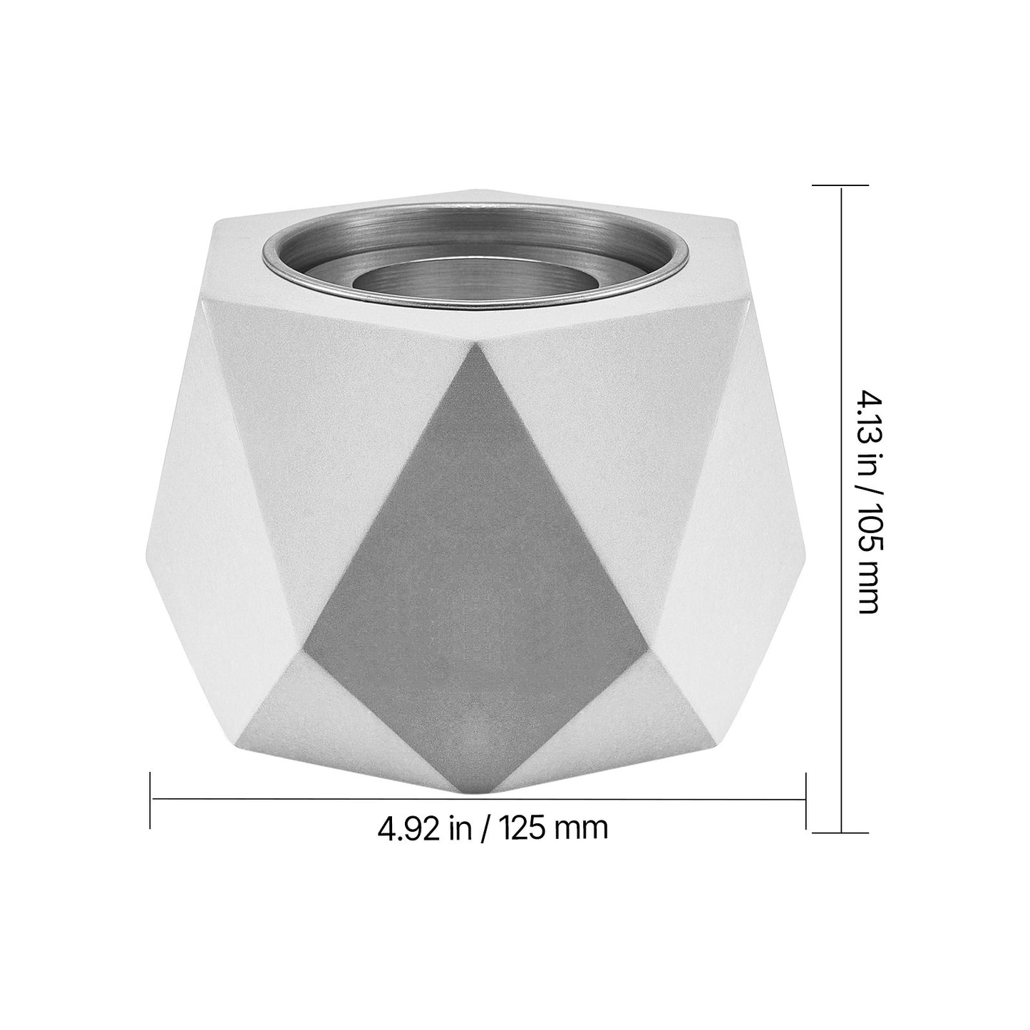 Tabletop Fire Pit Bowl Concrete Fireplace Indoor Outdoor For Patio