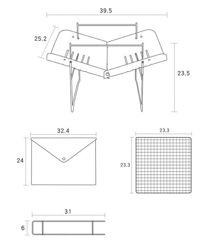 Folding Fire Pit And Campfire And Wood Fire Stove