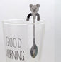 Coffee spoon, 304 creative stainless spoon, dessert spoon, cute cartoonhandle, hangingfeces coffee spoon
