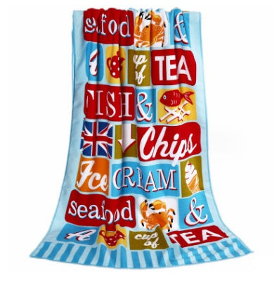 Printed Large Men Women Summer Beach Towels Microfiber Bath Towel Camping Yoga Towels Bathroom
