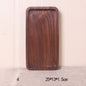 Japanese Style Wooden Black Walnut Rectangular Dinner Plate