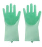 Silicone Heat-resistant Cleaning Brush Scrubbing Gloves