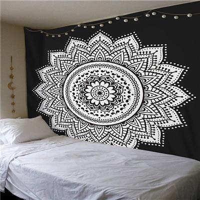 Indian Mandala Tapestry Wall Hanging Sandy Beach Throw Rug Blanket Camping Tent Travel Mattress Bohemian Sleeping Pad Tapestries
