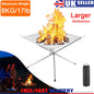 Folding Portable Fire Pit Mesh Fire Pit Bonfire Stand Outdoor Camping Patio UK