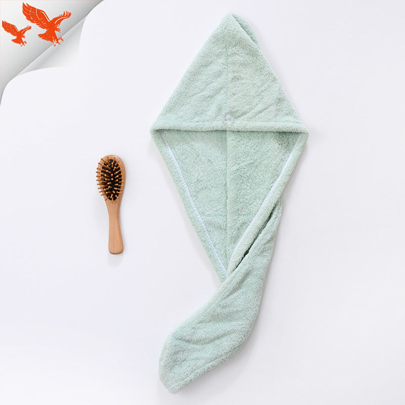 Water-absorbing And Quick-drying Superfine Fiber Coral Fleece Hair Dryer Cap