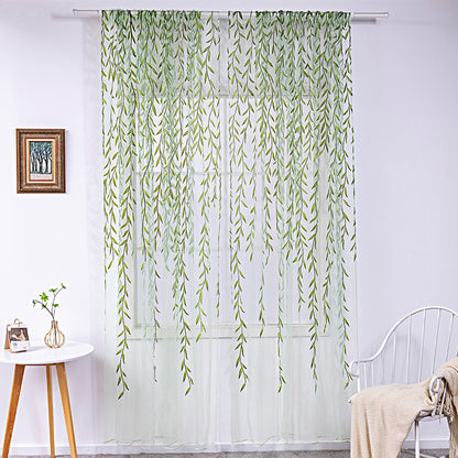Inverted Willow Wicker Offset Printing Curtains Printing Window Screens Living Room Balcony Window Screens