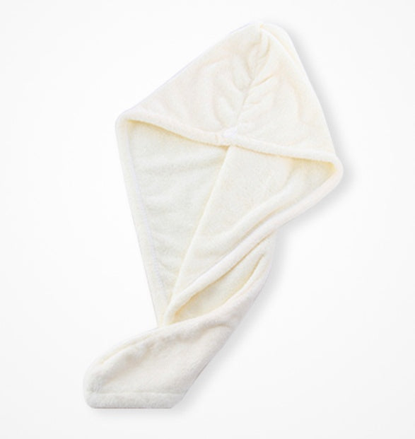 Water-absorbing And Quick-drying Superfine Fiber Coral Fleece Hair Dryer Cap